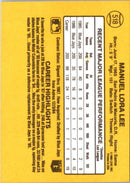 1987 Donruss Manny Lee