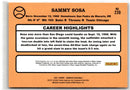 2021 Donruss Holo Orange Sammy Sosa