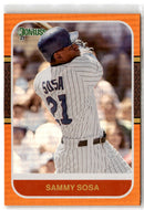 2021 Donruss Holo Orange Sammy Sosa