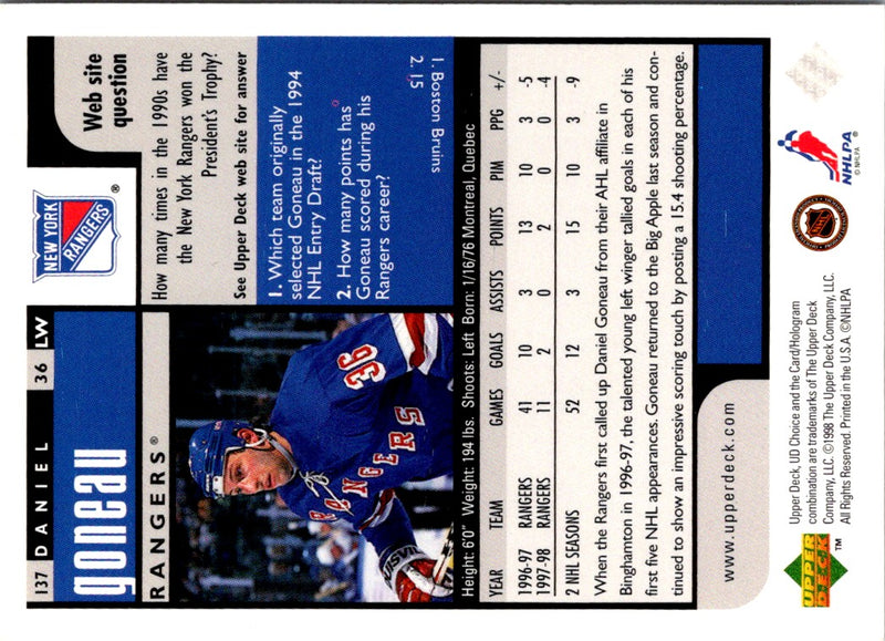 1997 Collector's Choice Daniel Alfredsson