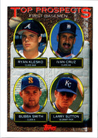 1993 Topps Inaugural Ryan Klesko/Ivan Cruz/Bubba Smith/Larry Sutton #423