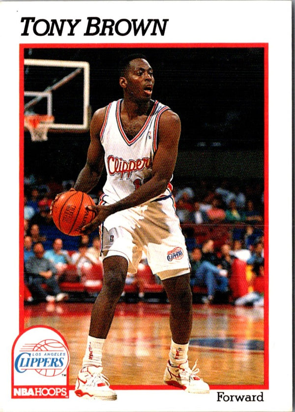 1991 Hoops Tony Brown #376