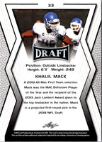2014 Leaf Draft Khalil Mack #33