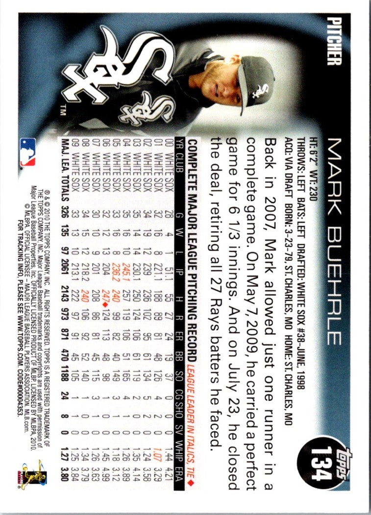 2010 Topps Opening Day Mark Buehrle