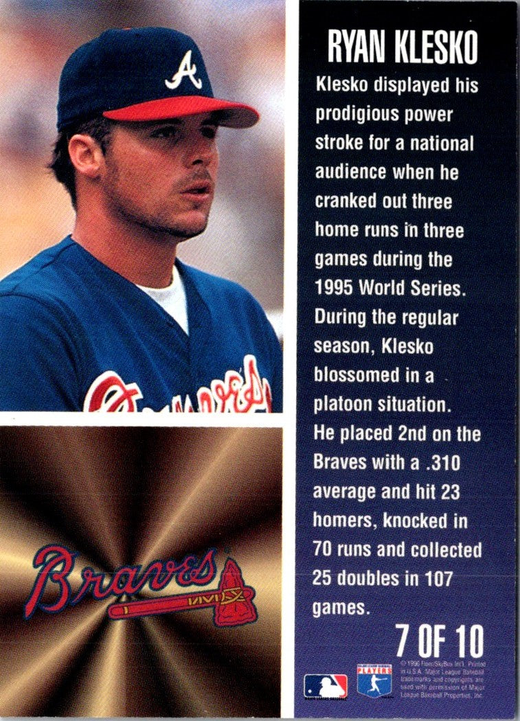 1995 Fleer Ryan Klesko