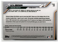 2020 Topps Chrome Seth Brown #23 Rookie
