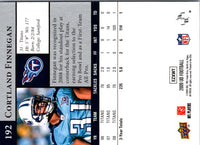 2009 Upper Deck Cortland Finnegan #192