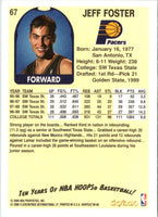 1999 Hoops Decade Jeff Foster #67 Rookie