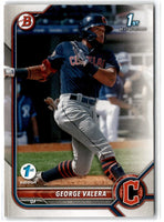 2022 Bowman 1st Edition Sky Blue Foil George Valera #BPPF-22