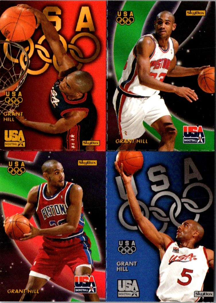 1996 SkyBox USA Quads Grant Hill