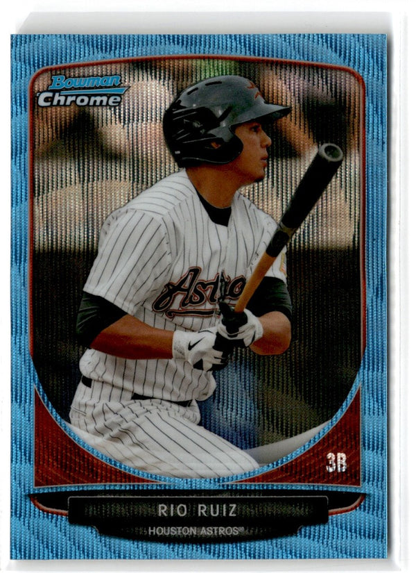 2013 Bowman Chrome Prospects Blue Wave Rio Ruiz #BCP83