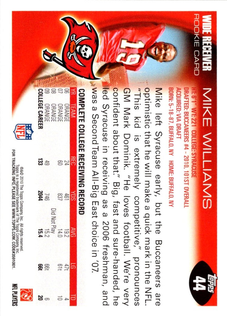 2010 Topps Platinum Mike Williams