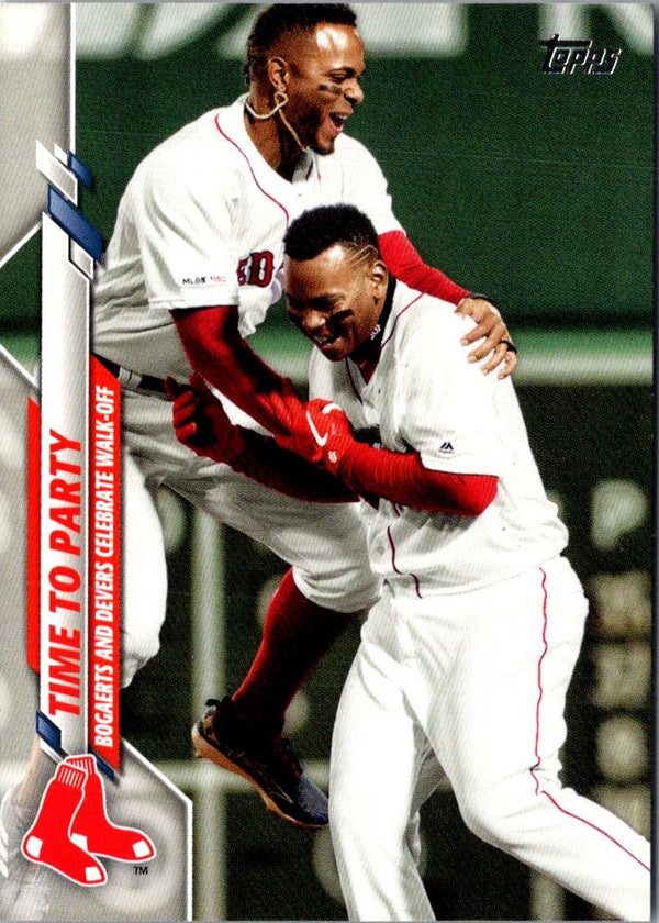 2020 Topps Update Time to Party (Rafael Devers / Xander Bogaerts) #U-273