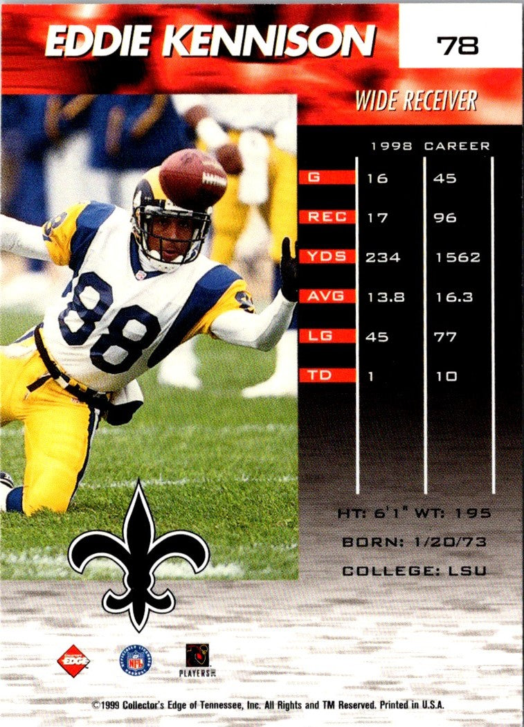 1999 Collector's Edge Fury Eddie Kennison