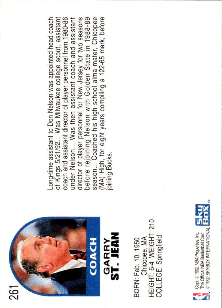 1992 Hoops Garry St. Jean
