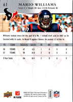 2008 Upper Deck First Edition Mario Williams #61