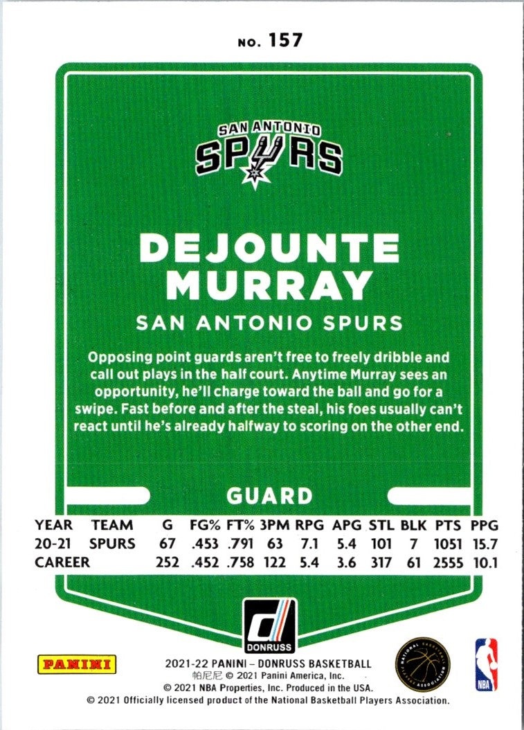 2021 Donruss Dejounte Murray