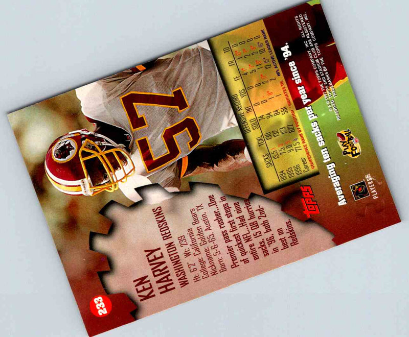 1997 Topps Stadium Club Football Ken Harvey