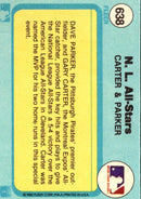 1982 Fleer Gary Carter/Dave Parker