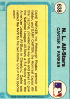 1982 Fleer Gary Carter/Dave Parker #638