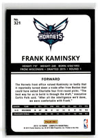 2015 Panini Complete Silver Frank Kaminsky #321