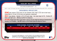 2015 Bowman Draft Picks & Prospects Kolby Allard #10