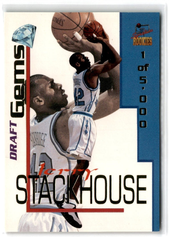 1995 Signature Rookies Draft Day Gems Jerry Stackhouse #DG1