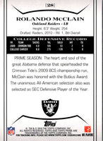 2010 Topps Prime Retail Rolando McClain #28 Rookie