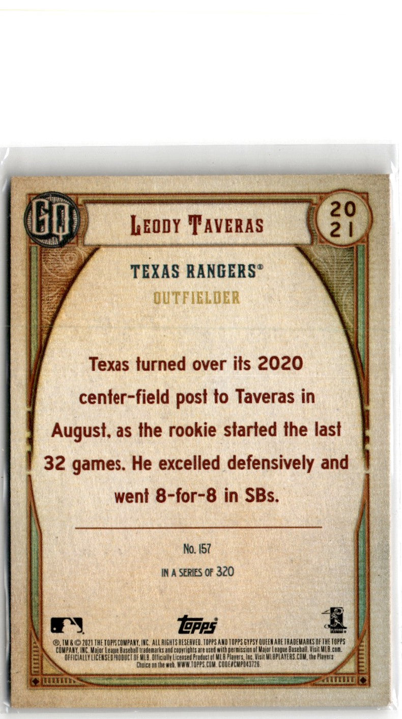 2021 Topps Archives Snapshots Leody Taveras