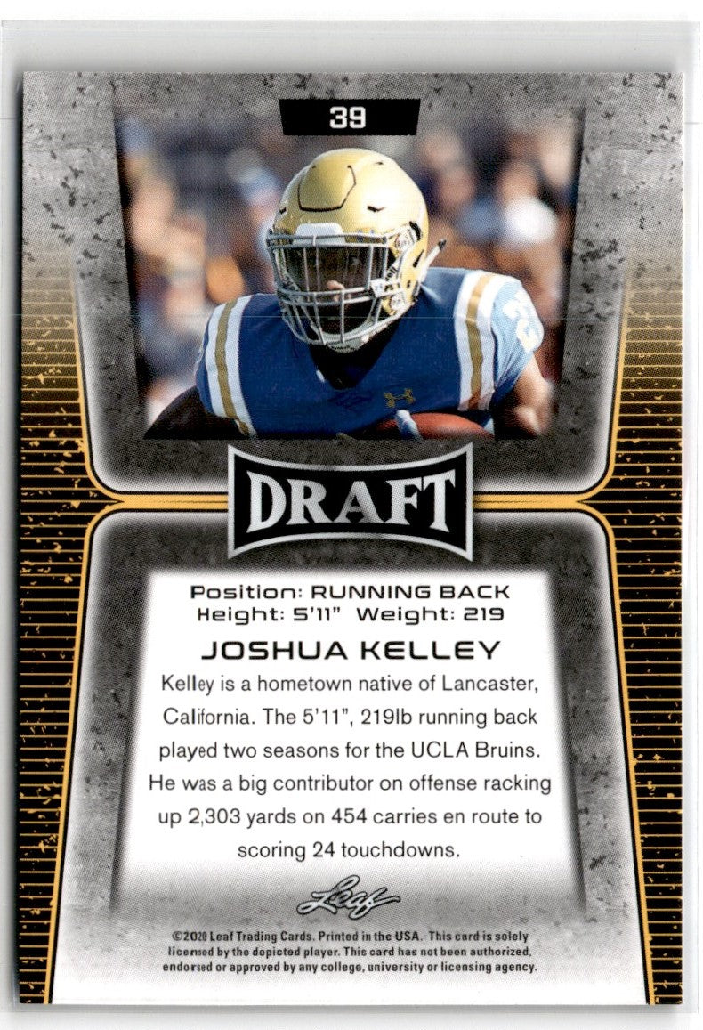 2020 Leaf Draft Joshua Kelley