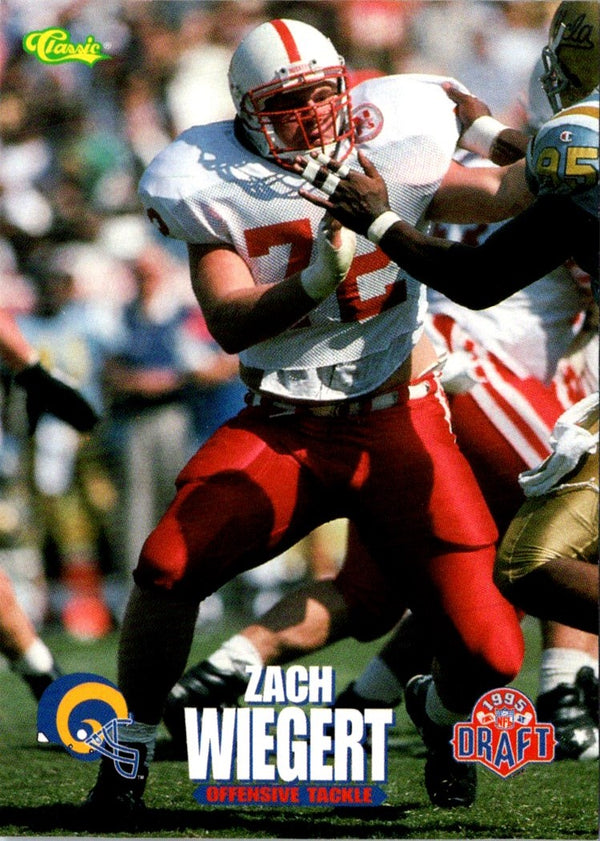 1995 Classic NFL Rookies Zach Wiegert #88