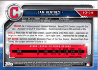 2019 Bowman Chrome Prospects Sam Hentges #BCP-246