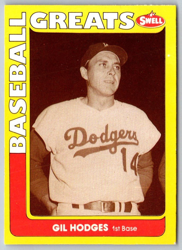 1991 Swell Baseball Greats Gil Hodges #131