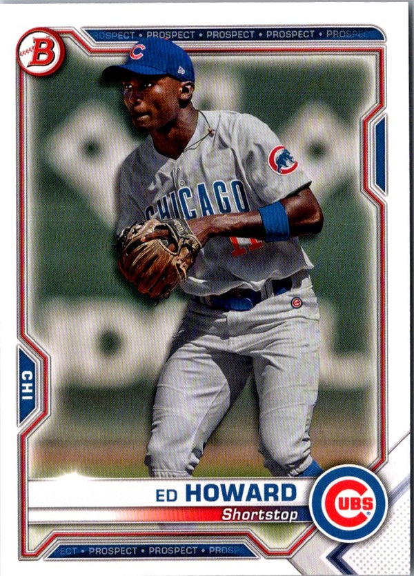 2021 Bowman Prospects Ed Howard #BP-12