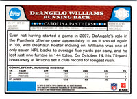 2008 Topps Chrome DeAngelo Williams #TC56