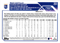 2023 Topps Royal Blue Max Castillo #251