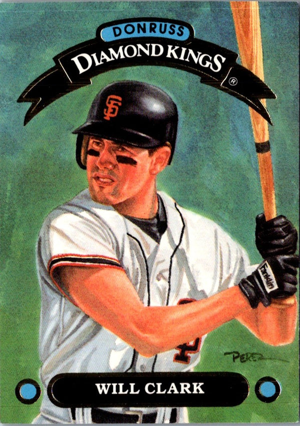1992 Donruss Diamond Kings Will Clark #DK-2