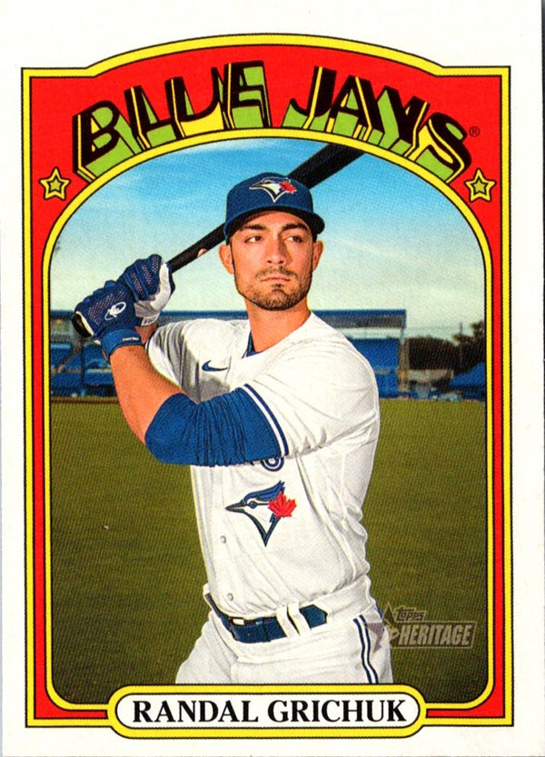 2021 Topps Heritage Red Randal Grichuk #233