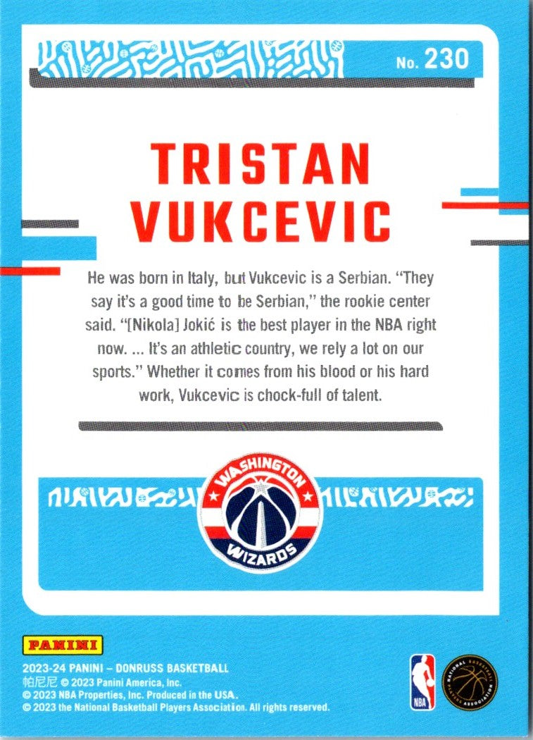 2023 Donruss Red Tristan Vukcevic