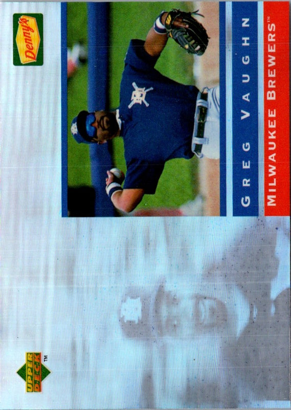 1995 Upper Deck Denny's Holograms Greg Vaughn #27