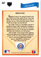 1991 Upper Deck Final Edition Cecil Fielder #82F