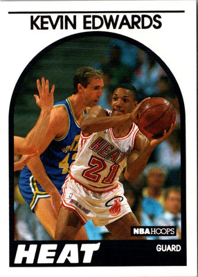 1989 Hoops Kevin Edwards #41 Rookie