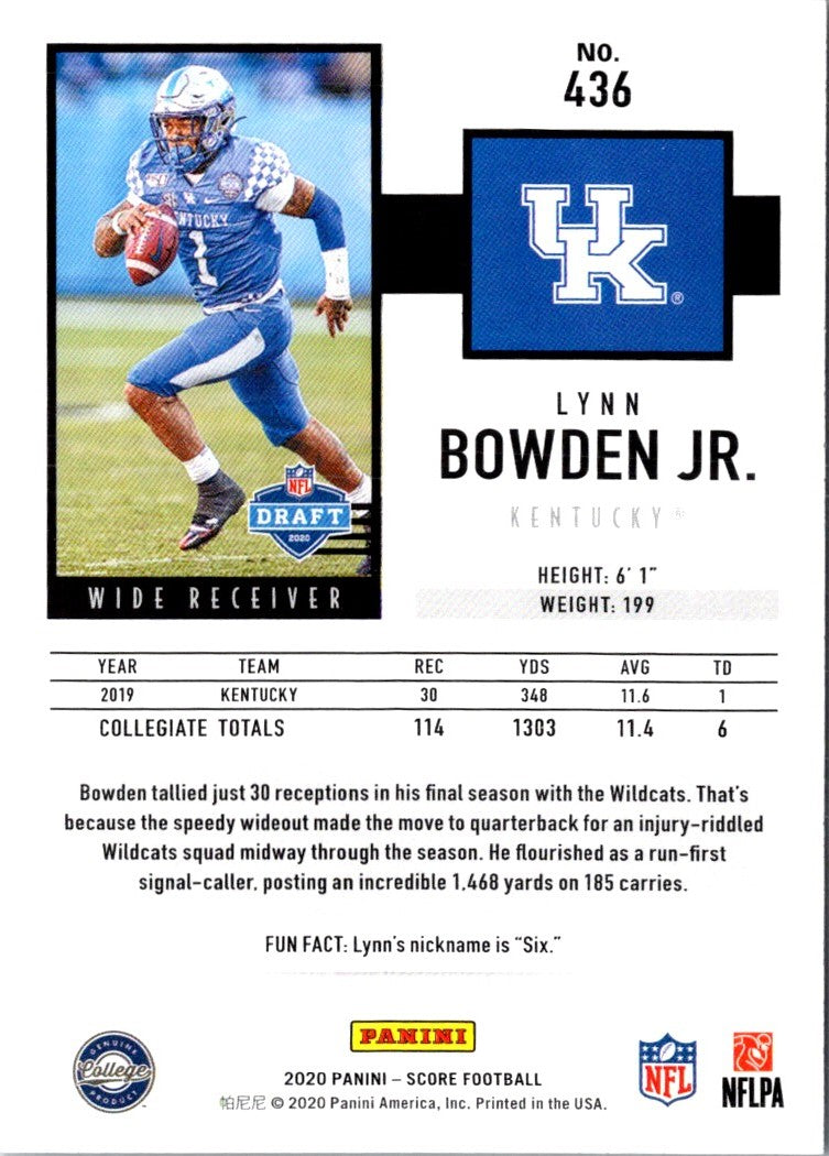 2020 Score Lynn Bowden Jr.