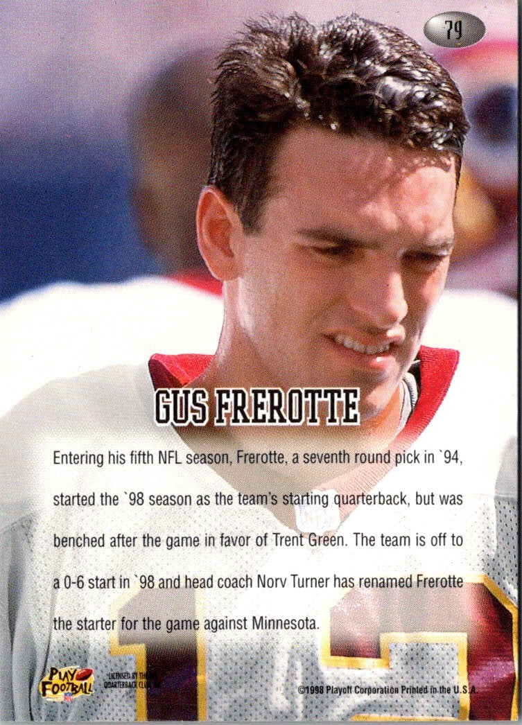 1998 Playoff Momentum Retail Gus Frerotte