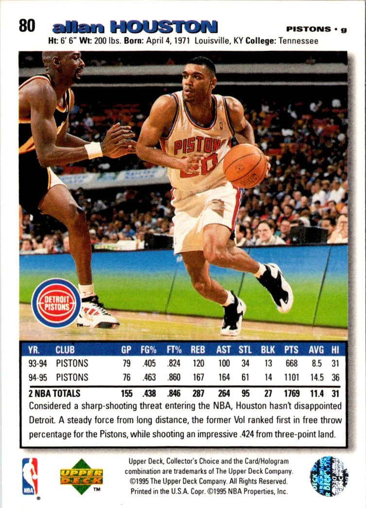 1995 Collector's Choice Italian I Allan Houston