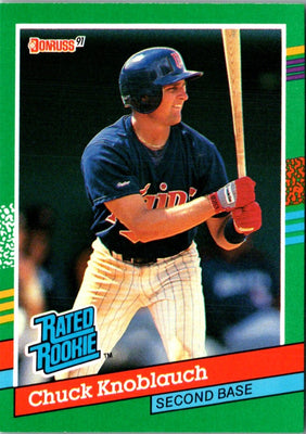 1991 Donruss Chuck Knoblauch #421 Rookie