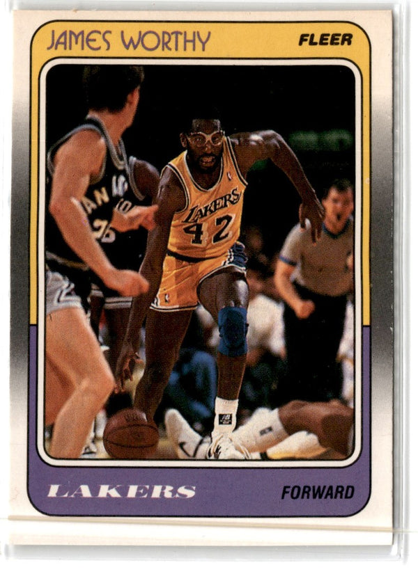 1988 Fleer James Worthy #70