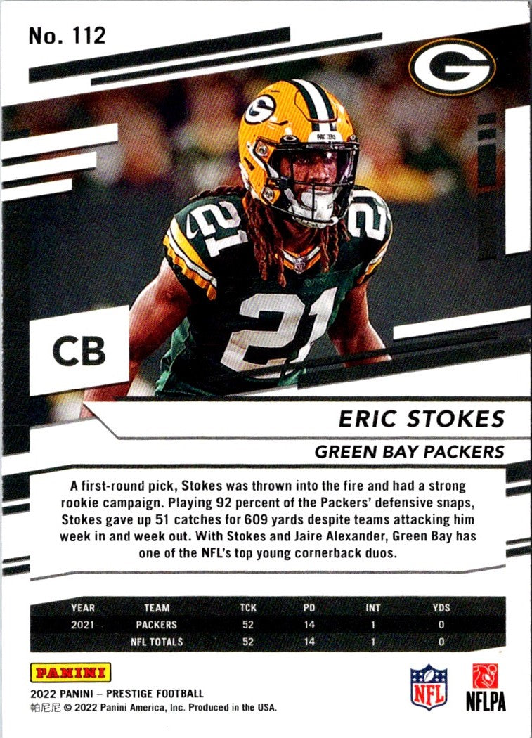 2022 Panini Prestige Eric Stokes