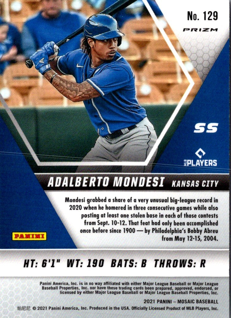 2021 Panini Mosaic Pink Camo Adalberto Mondesi