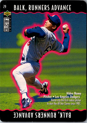 1996 Collector's Choice You Make the Play Hideo Nomo #29B